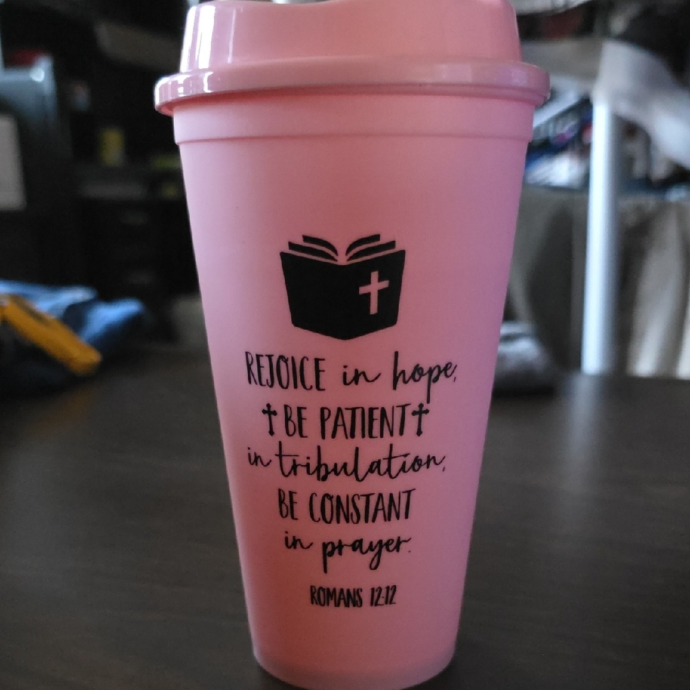 Pink Inspirational Tumbler